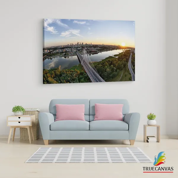 Multicolor_Swi?Tokrzyski_Bridge,_Wooden_Framed_Canvas_Paintings_|_For_Living_Room_|_Bedroom_|_Office_|_Gallery_|_Ready_Wall_Mount_Canvas_Wall_Art_Painting_|_Size_-_12_X_18In,_Ct0362