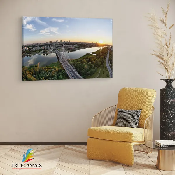 Multicolor_Swi?Tokrzyski_Bridge,_Wooden_Framed_Canvas_Paintings_|_For_Living_Room_|_Bedroom_|_Office_|_Gallery_|_Ready_Wall_Mount_Canvas_Wall_Art_Painting_|_Size_-_12_X_18In,_Ct0362