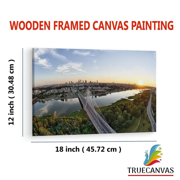 Multicolor_Swi?Tokrzyski_Bridge,_Wooden_Framed_Canvas_Paintings_|_For_Living_Room_|_Bedroom_|_Office_|_Gallery_|_Ready_Wall_Mount_Canvas_Wall_Art_Painting_|_Size_-_12_X_18In,_Ct0362