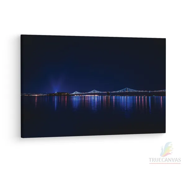 Multicolor_Guangzhou_Bridge_Night_Hd,_Wooden_Framed_Canvas_Paintings_|_For_Living_Room_|_Bedroom_|_Office_|_Gallery_|_Ready_Wall_Mount_Canvas_Wall_Art_Painting_|_Size_-_12_X_18In,_Ct0363