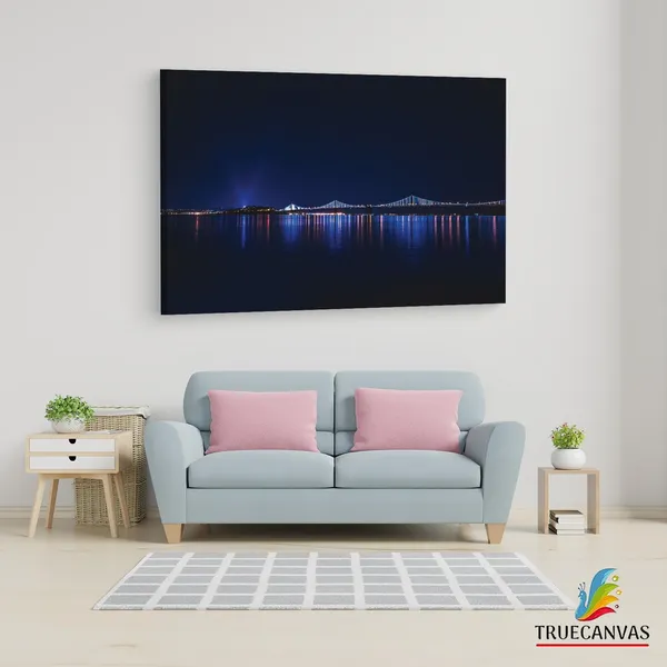 Multicolor_Guangzhou_Bridge_Night_Hd,_Wooden_Framed_Canvas_Paintings_|_For_Living_Room_|_Bedroom_|_Office_|_Gallery_|_Ready_Wall_Mount_Canvas_Wall_Art_Painting_|_Size_-_12_X_18In,_Ct0363