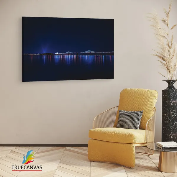Multicolor_Guangzhou_Bridge_Night_Hd,_Wooden_Framed_Canvas_Paintings_|_For_Living_Room_|_Bedroom_|_Office_|_Gallery_|_Ready_Wall_Mount_Canvas_Wall_Art_Painting_|_Size_-_12_X_18In,_Ct0363