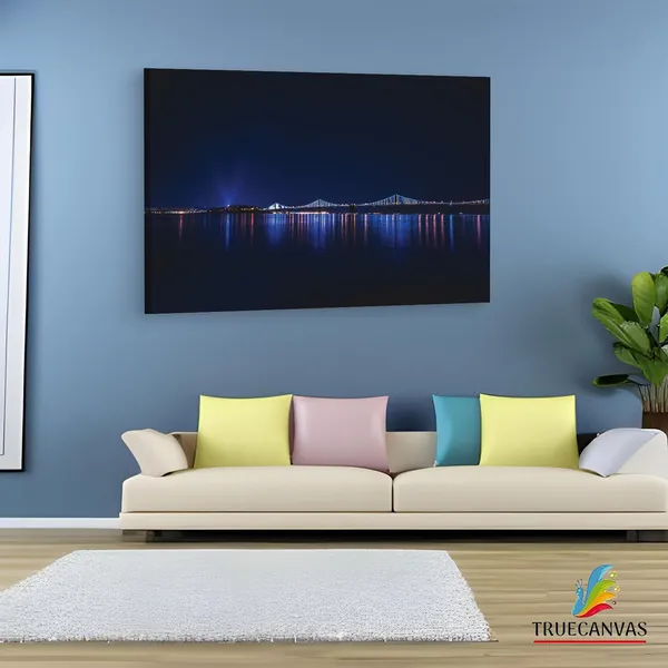 Multicolor_Guangzhou_Bridge_Night_Hd,_Wooden_Framed_Canvas_Paintings_|_For_Living_Room_|_Bedroom_|_Office_|_Gallery_|_Ready_Wall_Mount_Canvas_Wall_Art_Painting_|_Size_-_12_X_18In,_Ct0363