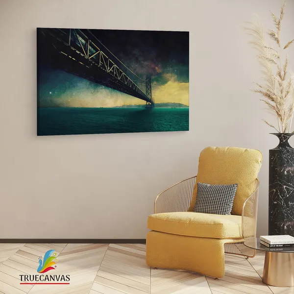 Multicolor_Kobe_Bridge,_Wooden_Framed_Canvas_Paintings_|_For_Living_Room_|_Bedroom_|_Office_|_Gallery_|_Ready_Wall_Mount_Canvas_Wall_Art_Painting_|_Size_-_12_X_18In,_Ct0367