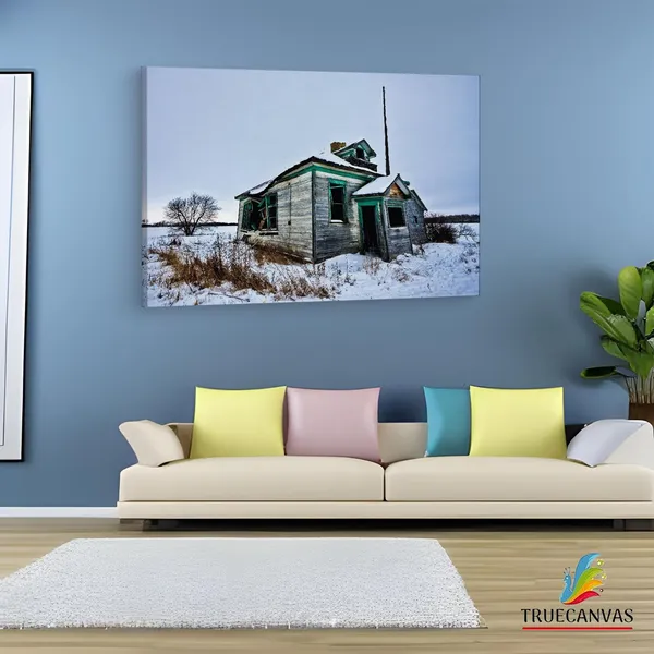 Multicolor_Abandoned_House,_Wooden_Framed_Canvas_Paintings_|_For_Living_Room_|_Bedroom_|_Office_|_Gallery_|_Ready_Wall_Mount_Canvas_Wall_Art_Painting_|_Size_-_12_X_18In,_Ct0376
