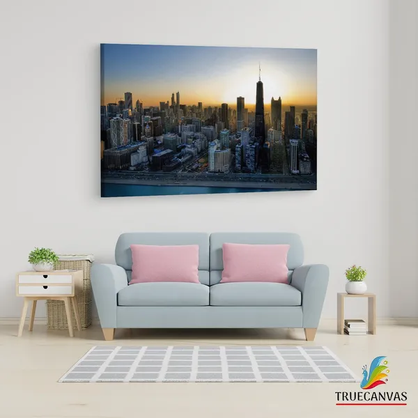 Multicolor_Chicago_Skyline_John,_Wooden_Framed_Canvas_Paintings_|_For_Living_Room_|_Bedroom_|_Office_|_Gallery_|_Ready_Wall_Mount_Canvas_Wall_Art_Painting_|_Size_-_12_X_18In,_Ct0377