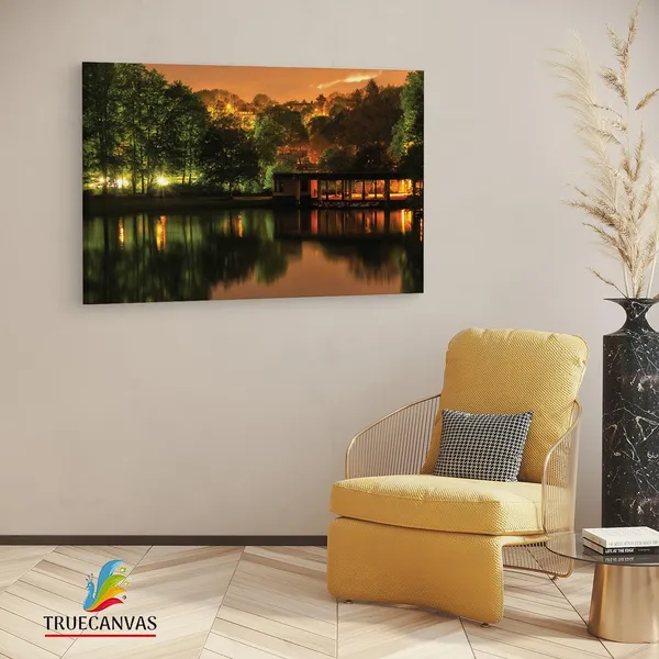 Multicolor_Bayou_Landscape,_Wooden_Framed_Canvas_Paintings_|_For_Living_Room_|_Bedroom_|_Office_|_Gallery_|_Ready_Wall_Mount_Canvas_Wall_Art_Painting_|_Size_-_12_X_18In,_Ct0378