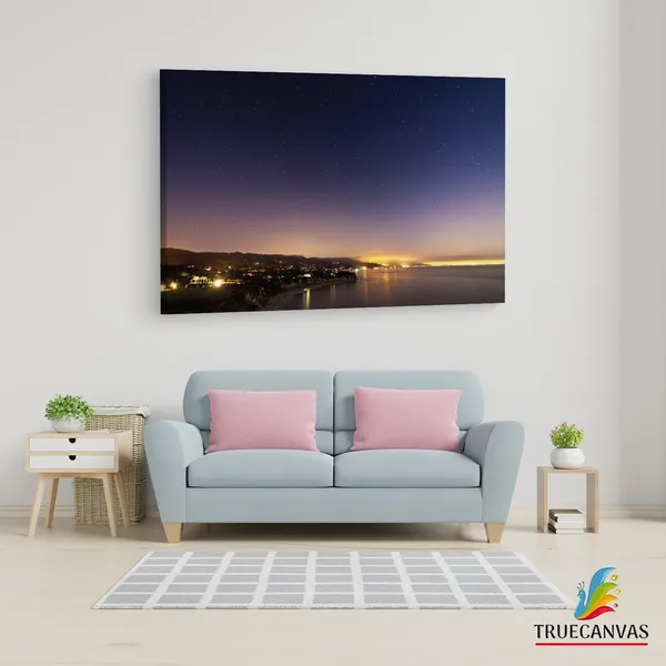 Multicolor_Los_Angeles_Night_Star,_Wooden_Framed_Canvas_Paintings_|_For_Living_Room_|_Bedroom_|_Office_|_Gallery_|_Ready_Wall_Mount_Canvas_Wall_Art_Painting_|_Size_-_12_X_18In,_Ct0384