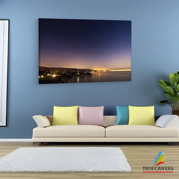Multicolor_Los_Angeles_Night_Star,_Wooden_Framed_Canvas_Paintings_|_For_Living_Room_|_Bedroom_|_Office_|_Gallery_|_Ready_Wall_Mount_Canvas_Wall_Art_Painting_|_Size_-_12_X_18In,_Ct0384