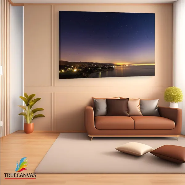 Multicolor_Los_Angeles_Night_Star,_Wooden_Framed_Canvas_Paintings_|_For_Living_Room_|_Bedroom_|_Office_|_Gallery_|_Ready_Wall_Mount_Canvas_Wall_Art_Painting_|_Size_-_12_X_18In,_Ct0384
