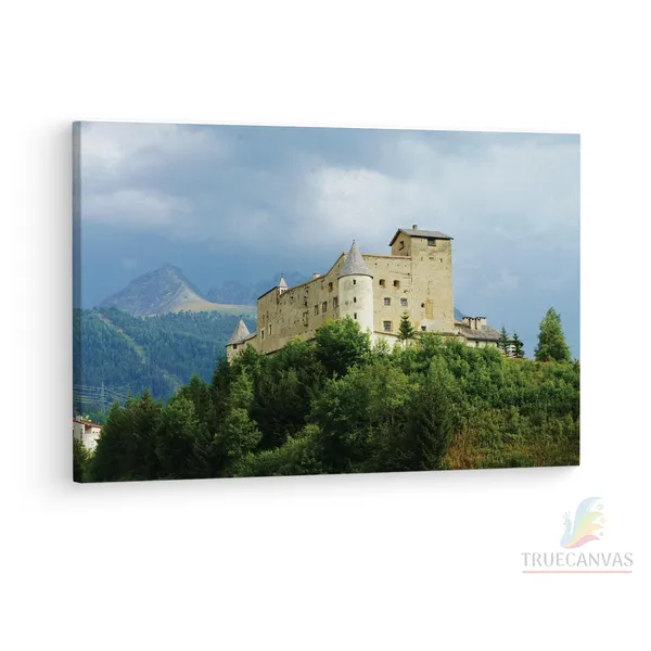 Multicolor_Schloss_Naudersberg,_Wooden_Framed_Canvas_Paintings_|_For_Living_Room_|_Bedroom_|_Office_|_Gallery_|_Ready_Wall_Mount_Canvas_Wall_Art_Painting_|_Size_-_12_X_18In,_Ct0386