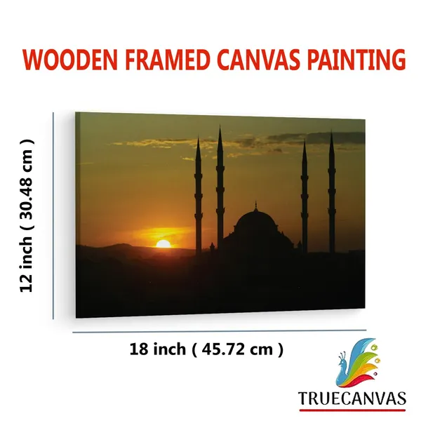 Multicolor_Chechnya_Sunset_Sky_Mosque,_Wooden_Framed_Canvas_Paintings_|_For_Living_Room_|_Bedroom_|_Office_|_Gallery_|_Ready_Wall_Mount_Canvas_Wall_Art_Painting_|_Size_-_12_X_18In,_Ct0388