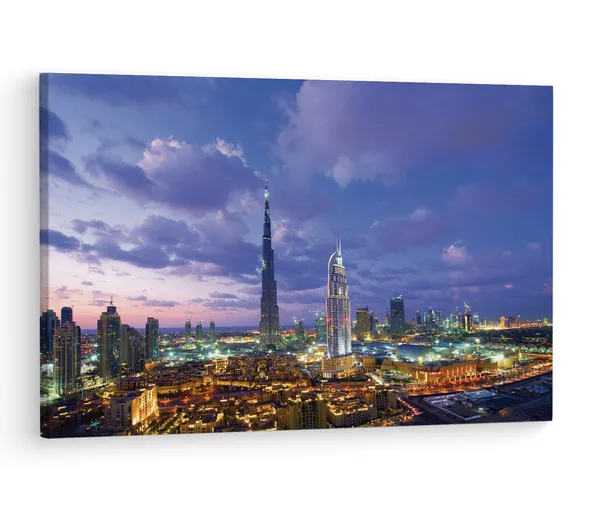 Multicolor_Burj_Khalifa,_Wooden_Framed_Canvas_Paintings_|_For_Living_Room_|_Bedroom_|_Office_|_Gallery_|_Ready_Wall_Mount_Canvas_Wall_Art_Painting_|_Size_-_12_X_18In,_Ct0390