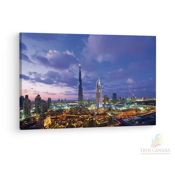 Multicolor_Burj_Khalifa,_Wooden_Framed_Canvas_Paintings_|_For_Living_Room_|_Bedroom_|_Office_|_Gallery_|_Ready_Wall_Mount_Canvas_Wall_Art_Painting_|_Size_-_12_X_18In,_Ct0390