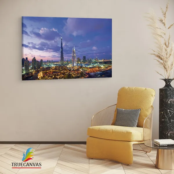 Multicolor_Burj_Khalifa,_Wooden_Framed_Canvas_Paintings_|_For_Living_Room_|_Bedroom_|_Office_|_Gallery_|_Ready_Wall_Mount_Canvas_Wall_Art_Painting_|_Size_-_12_X_18In,_Ct0390