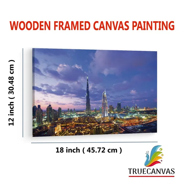 Multicolor_Burj_Khalifa,_Wooden_Framed_Canvas_Paintings_|_For_Living_Room_|_Bedroom_|_Office_|_Gallery_|_Ready_Wall_Mount_Canvas_Wall_Art_Painting_|_Size_-_12_X_18In,_Ct0390