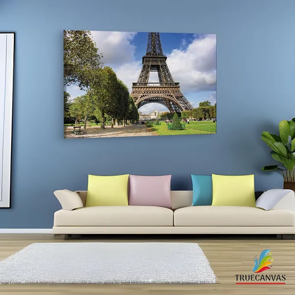 Multicolor_Eiffel_Tower,_Wooden_Framed_Canvas_Paintings_|_For_Living_Room_|_Bedroom_|_Office_|_Gallery_|_Ready_Wall_Mount_Canvas_Wall_Art_Painting_|_Size_-_12_X_18In,_Ct0393