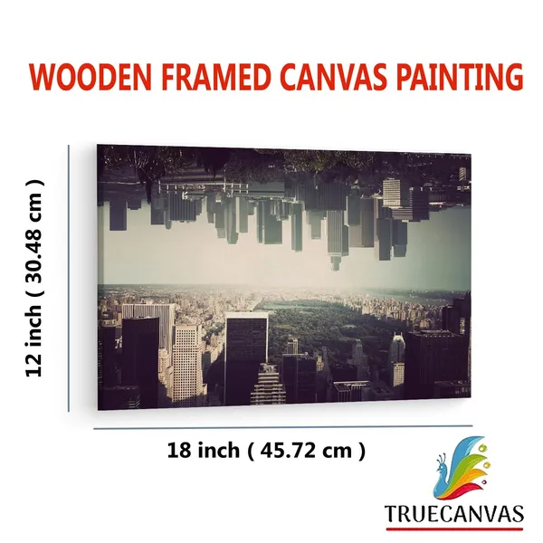 Multicolor_Parallel_Universe,_Wooden_Framed_Canvas_Paintings_|_For_Living_Room_|_Bedroom_|_Office_|_Gallery_|_Ready_Wall_Mount_Canvas_Wall_Art_Painting_|_Size_-_12_X_18In,_Ct0394