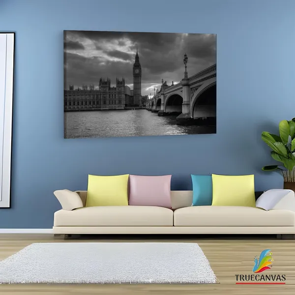 Multicolor_Palace_Of_Westminster,_Wooden_Framed_Canvas_Paintings_|_For_Living_Room_|_Bedroom_|_Office_|_Gallery_|_Ready_Wall_Mount_Canvas_Wall_Art_Painting_|_Size_-_12_X_18In,_Ct0396