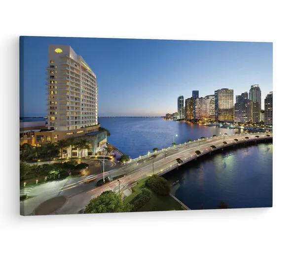 Multicolor_Mandarin_Oriental,_Miami,_Wooden_Framed_Canvas_Paintings_|_For_Living_Room_|_Bedroom_|_Office_|_Gallery_|_Ready_Wall_Mount_Canvas_Wall_Art_Painting_|_Size_-_12_X_18In,_Ct0401