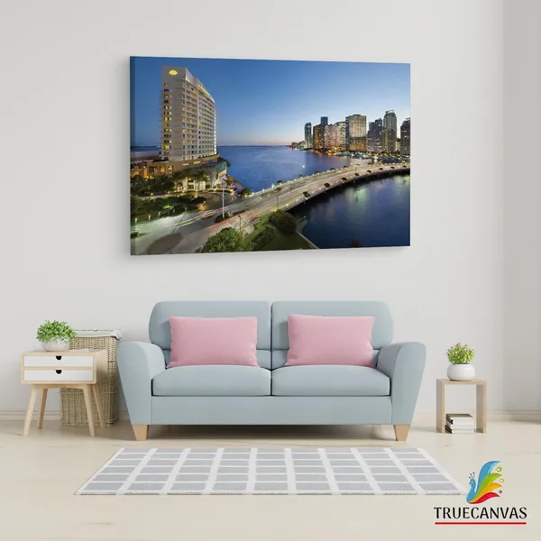 Multicolor_Mandarin_Oriental,_Miami,_Wooden_Framed_Canvas_Paintings_|_For_Living_Room_|_Bedroom_|_Office_|_Gallery_|_Ready_Wall_Mount_Canvas_Wall_Art_Painting_|_Size_-_12_X_18In,_Ct0401