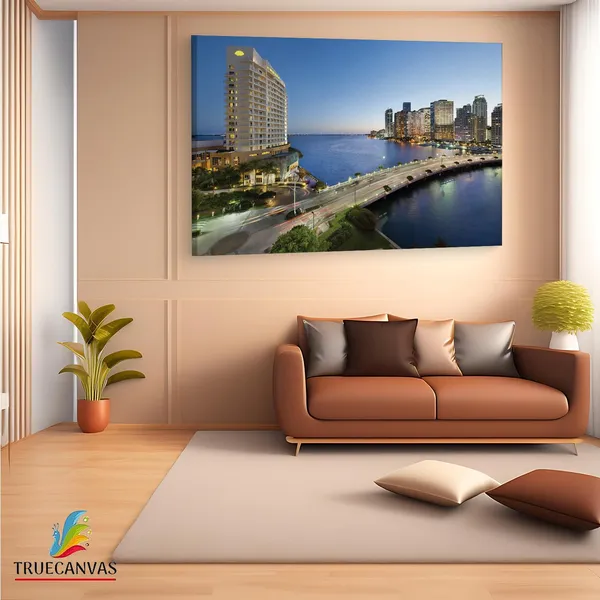 Multicolor_Mandarin_Oriental,_Miami,_Wooden_Framed_Canvas_Paintings_|_For_Living_Room_|_Bedroom_|_Office_|_Gallery_|_Ready_Wall_Mount_Canvas_Wall_Art_Painting_|_Size_-_12_X_18In,_Ct0401