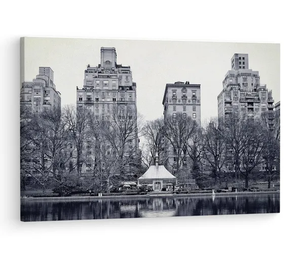 Multicolor_Central_Park,_Wooden_Framed_Canvas_Paintings_|_For_Living_Room_|_Bedroom_|_Office_|_Gallery_|_Ready_Wall_Mount_Canvas_Wall_Art_Painting_|_Size_-_12_X_18In,_Ct0407