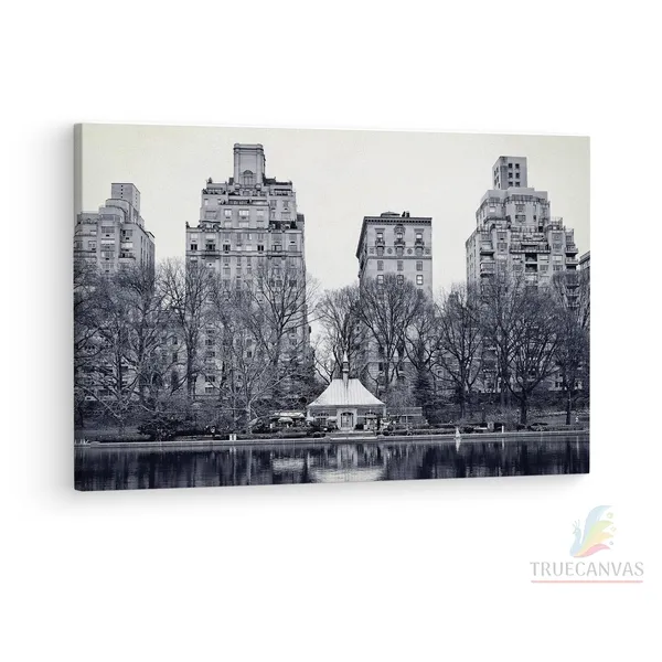 Multicolor_Central_Park,_Wooden_Framed_Canvas_Paintings_|_For_Living_Room_|_Bedroom_|_Office_|_Gallery_|_Ready_Wall_Mount_Canvas_Wall_Art_Painting_|_Size_-_12_X_18In,_Ct0407