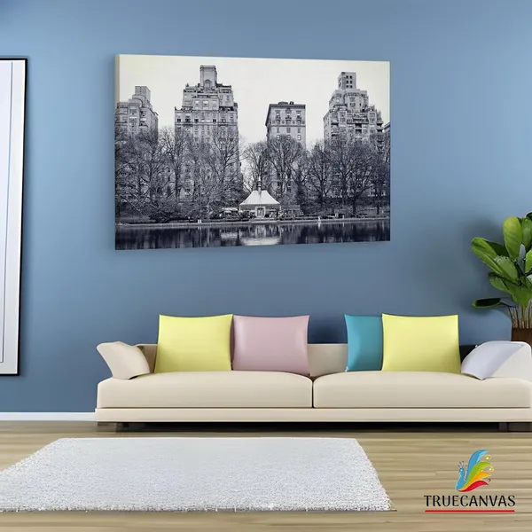 Multicolor_Central_Park,_Wooden_Framed_Canvas_Paintings_|_For_Living_Room_|_Bedroom_|_Office_|_Gallery_|_Ready_Wall_Mount_Canvas_Wall_Art_Painting_|_Size_-_12_X_18In,_Ct0407