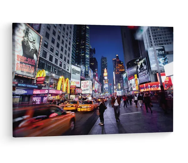 Multicolor_New_York_Metropolis,_Wooden_Framed_Canvas_Paintings_|_For_Living_Room_|_Bedroom_|_Office_|_Gallery_|_Ready_Wall_Mount_Canvas_Wall_Art_Painting_|_Size_-_12_X_18In,_Ct0412