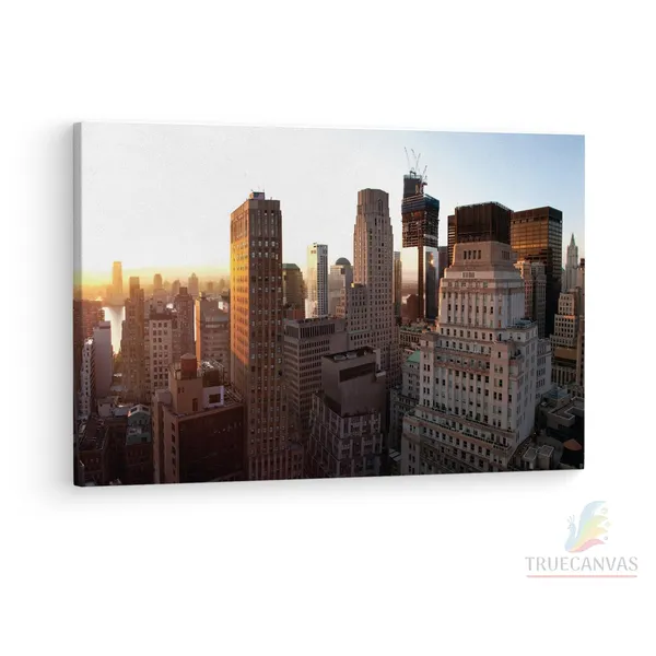 Multicolor_New_York,_Sunset,_Wooden_Framed_Canvas_Paintings_|_For_Living_Room_|_Bedroom_|_Office_|_Gallery_|_Ready_Wall_Mount_Canvas_Wall_Art_Painting_|_Size_-_12_X_18In,_Ct0413
