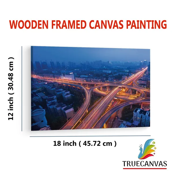 Multicolor_Freeway_City,_Wooden_Framed_Canvas_Paintings_|_For_Living_Room_|_Bedroom_|_Office_|_Gallery_|_Ready_Wall_Mount_Canvas_Wall_Art_Painting_|_Size_-_12_X_18In,_Ct0415