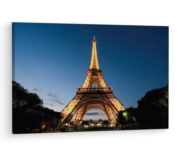 Multicolor_Eiffel_Tower,_Wooden_Framed_Canvas_Paintings_|_For_Living_Room_|_Bedroom_|_Office_|_Gallery_|_Ready_Wall_Mount_Canvas_Wall_Art_Painting_|_Size_-_12_X_18In,_Ct0417
