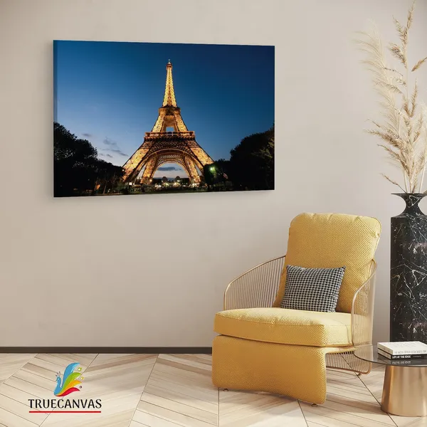 Multicolor_Eiffel_Tower,_Wooden_Framed_Canvas_Paintings_|_For_Living_Room_|_Bedroom_|_Office_|_Gallery_|_Ready_Wall_Mount_Canvas_Wall_Art_Painting_|_Size_-_12_X_18In,_Ct0417