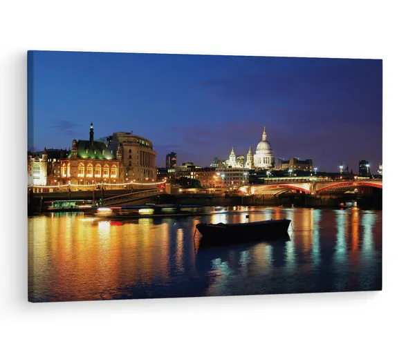 Multicolor_London,_England,_Wooden_Framed_Canvas_Paintings_|_For_Living_Room_|_Bedroom_|_Office_|_Gallery_|_Ready_Wall_Mount_Canvas_Wall_Art_Painting_|_Size_-_12_X_18In,_Ct0418