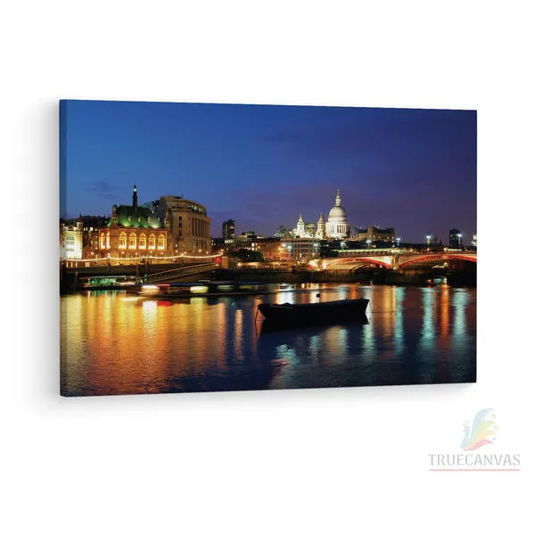 Multicolor_London,_England,_Wooden_Framed_Canvas_Paintings_|_For_Living_Room_|_Bedroom_|_Office_|_Gallery_|_Ready_Wall_Mount_Canvas_Wall_Art_Painting_|_Size_-_12_X_18In,_Ct0418