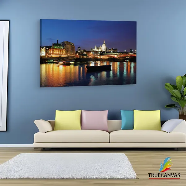 Multicolor_London,_England,_Wooden_Framed_Canvas_Paintings_|_For_Living_Room_|_Bedroom_|_Office_|_Gallery_|_Ready_Wall_Mount_Canvas_Wall_Art_Painting_|_Size_-_12_X_18In,_Ct0418