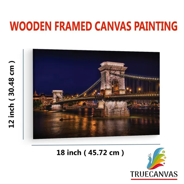 Multicolor_Chain_Bridge,_Wooden_Framed_Canvas_Paintings_|_For_Living_Room_|_Bedroom_|_Office_|_Gallery_|_Ready_Wall_Mount_Canvas_Wall_Art_Painting_|_Size_-_12_X_18In,_Ct0419