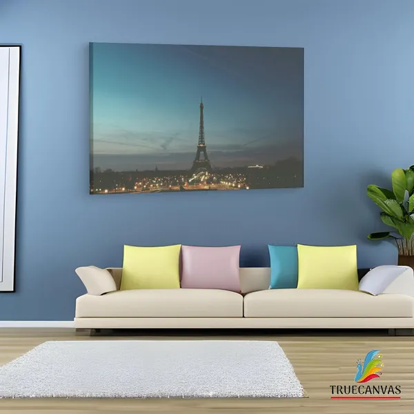 Multicolor_Eiffel_Tower,_Wooden_Framed_Canvas_Paintings_|_For_Living_Room_|_Bedroom_|_Office_|_Gallery_|_Ready_Wall_Mount_Canvas_Wall_Art_Painting_|_Size_-_12_X_18In,_Ct0426