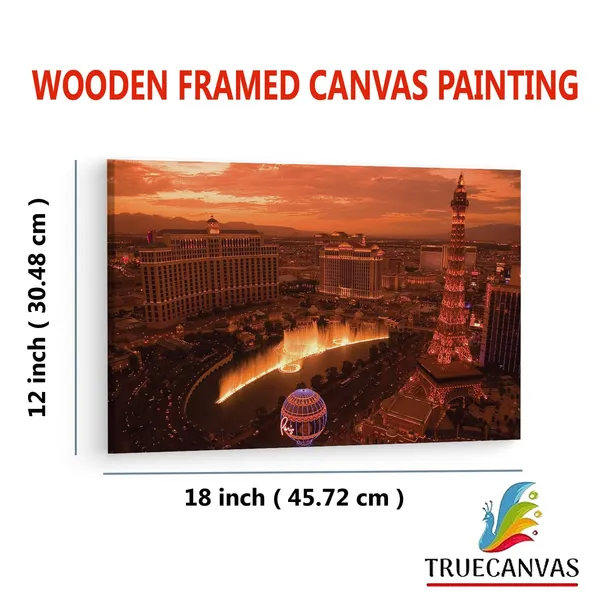 Multicolor_Bellagio_Hotel_&_Casino,_Wooden_Framed_Canvas_Paintings_|_For_Living_Room_|_Bedroom_|_Office_|_Gallery_|_Ready_Wall_Mount_Canvas_Wall_Art_Painting_|_Size_-_12_X_18In,_Ct0427