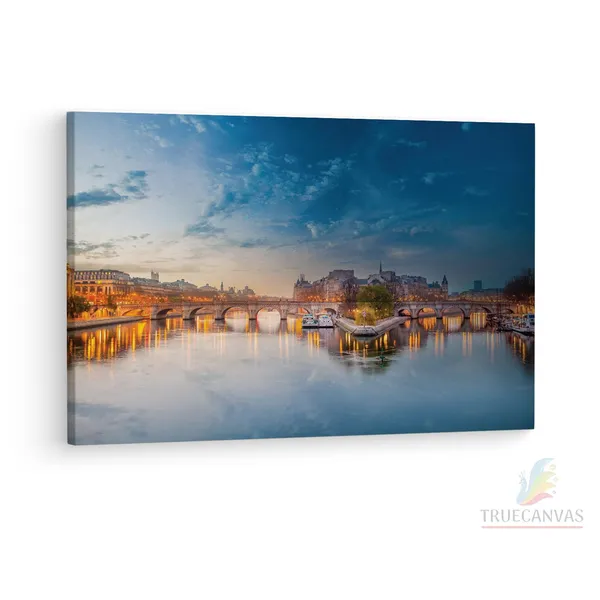 Multicolor_Seine,_Wooden_Framed_Canvas_Paintings_|_For_Living_Room_|_Bedroom_|_Office_|_Gallery_|_Ready_Wall_Mount_Canvas_Wall_Art_Painting_|_Size_-_12_X_18In,_Ct0431