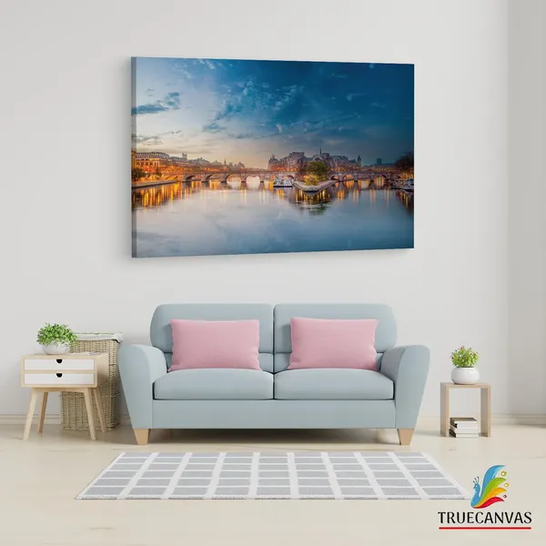 Multicolor_Seine,_Wooden_Framed_Canvas_Paintings_|_For_Living_Room_|_Bedroom_|_Office_|_Gallery_|_Ready_Wall_Mount_Canvas_Wall_Art_Painting_|_Size_-_12_X_18In,_Ct0431
