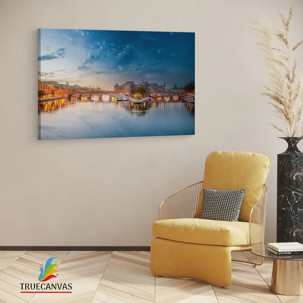 Multicolor_Seine,_Wooden_Framed_Canvas_Paintings_|_For_Living_Room_|_Bedroom_|_Office_|_Gallery_|_Ready_Wall_Mount_Canvas_Wall_Art_Painting_|_Size_-_12_X_18In,_Ct0431