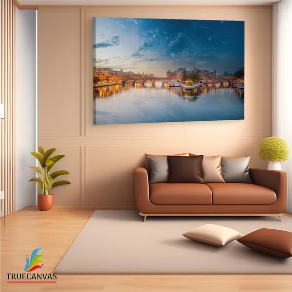 Multicolor_Seine,_Wooden_Framed_Canvas_Paintings_|_For_Living_Room_|_Bedroom_|_Office_|_Gallery_|_Ready_Wall_Mount_Canvas_Wall_Art_Painting_|_Size_-_12_X_18In,_Ct0431
