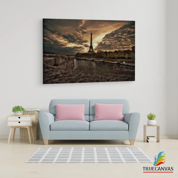 Multicolor_Eiffel_Tower,_Wooden_Framed_Canvas_Paintings_|_For_Living_Room_|_Bedroom_|_Office_|_Gallery_|_Ready_Wall_Mount_Canvas_Wall_Art_Painting_|_Size_-_12_X_18In,_Ct0432