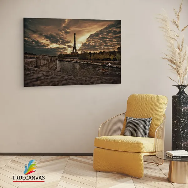 Multicolor_Eiffel_Tower,_Wooden_Framed_Canvas_Paintings_|_For_Living_Room_|_Bedroom_|_Office_|_Gallery_|_Ready_Wall_Mount_Canvas_Wall_Art_Painting_|_Size_-_12_X_18In,_Ct0432