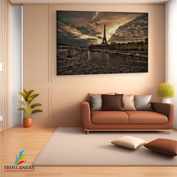 Multicolor_Eiffel_Tower,_Wooden_Framed_Canvas_Paintings_|_For_Living_Room_|_Bedroom_|_Office_|_Gallery_|_Ready_Wall_Mount_Canvas_Wall_Art_Painting_|_Size_-_12_X_18In,_Ct0432