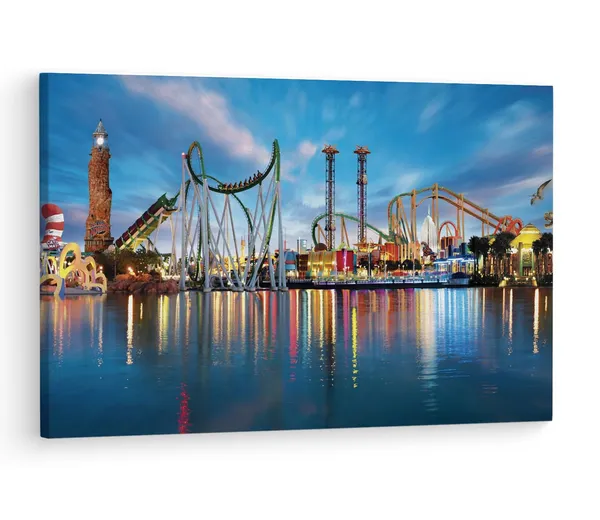 Multicolor_Universal'S_Islands_Of_Adventure,_Wooden_Framed_Canvas_Paintings_|_For_Living_Room_|_Bedroom_|_Office_|_Gallery_|_Ready_Wall_Mount_Canvas_Wall_Art_Painting_|_Size_-_12_X_18In,_Ct0436