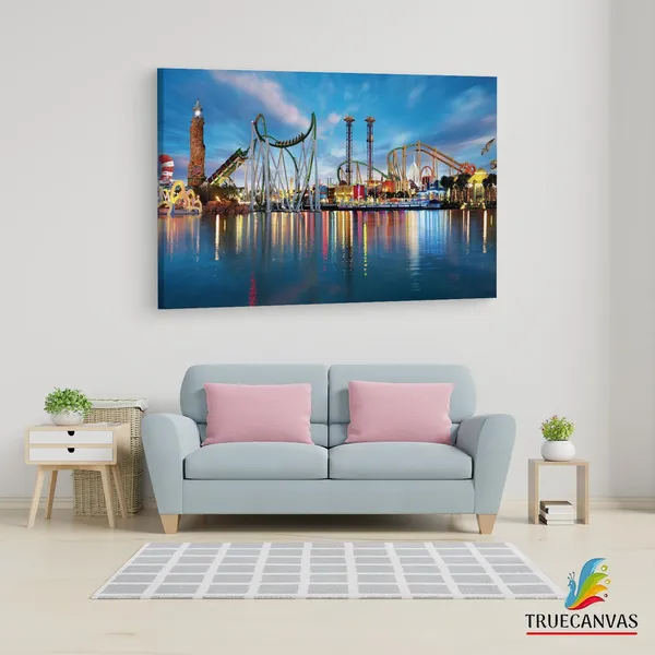 Multicolor_Universal'S_Islands_Of_Adventure,_Wooden_Framed_Canvas_Paintings_|_For_Living_Room_|_Bedroom_|_Office_|_Gallery_|_Ready_Wall_Mount_Canvas_Wall_Art_Painting_|_Size_-_12_X_18In,_Ct0436