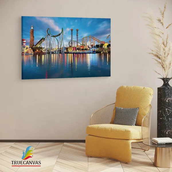 Multicolor_Universal'S_Islands_Of_Adventure,_Wooden_Framed_Canvas_Paintings_|_For_Living_Room_|_Bedroom_|_Office_|_Gallery_|_Ready_Wall_Mount_Canvas_Wall_Art_Painting_|_Size_-_12_X_18In,_Ct0436